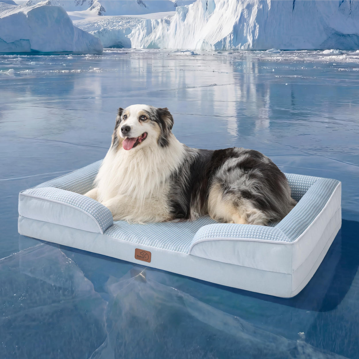 Bedsure Orthopedic Dog Bed Medium Size Dogs - Washable Small Medium Dog Cat Bed Waterproof, Comfort Cats Couch Sofa with Washable Removable Cover, Pets Bed with Nonskid Bottom, Grey, 28"