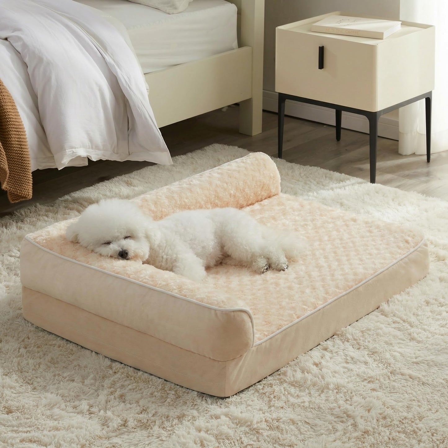 BFPETHOME Orthopedic Dog Beds for Large Dogs-Waterproof Sofa Dog Bed with Removable Washable Cover, Big Pet Bed with Waterproof Lining and Nonskid Bottom,Pet Bed for Large Dogs