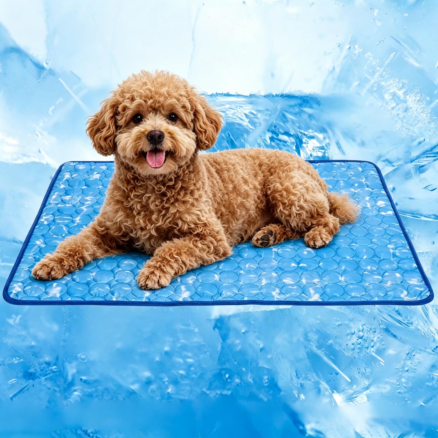 Dog Cooling Mat, Large Cooling Pad for Dogs Cats, Portable Self Cooling Dog Bed Cooling Blanket, 40" x 28" Washable Summer Pet Mat, Indoor Outdoor Green Pet Cooling Mat for Hot Summer