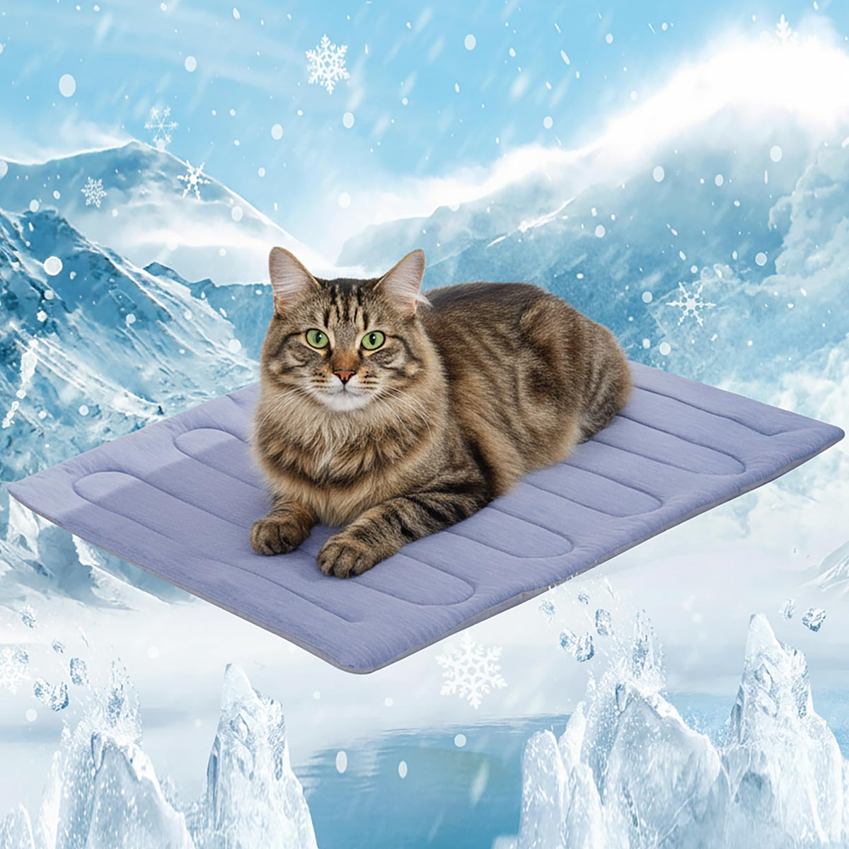 Cooling Mat for Large Dogs, Q-Max>0.46 - Self-Cooling Dog Bed with Arc-Chill Technology,Washable Dog Cooling Mat for Small & Medium Dogs, Indoor Outdoor Kennel Floor Use (36" x 24" - Large-Crate)