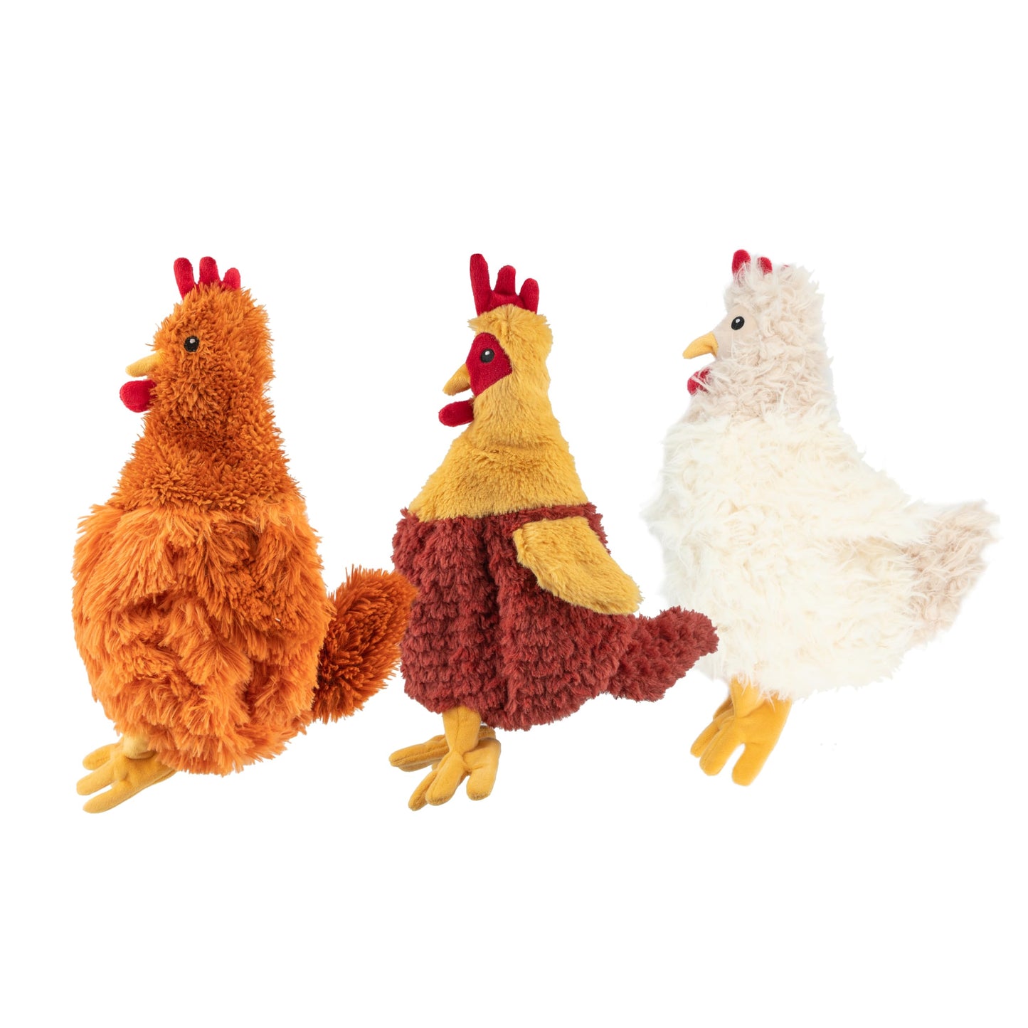 Best Pet Supplies Interactive Squeaky Dog Chew Toy, Ideal Dog Toys for Chewers, Small, Medium & Large Dogs, and Fetch Lovers - Crinkle Chicken (Brown), Large