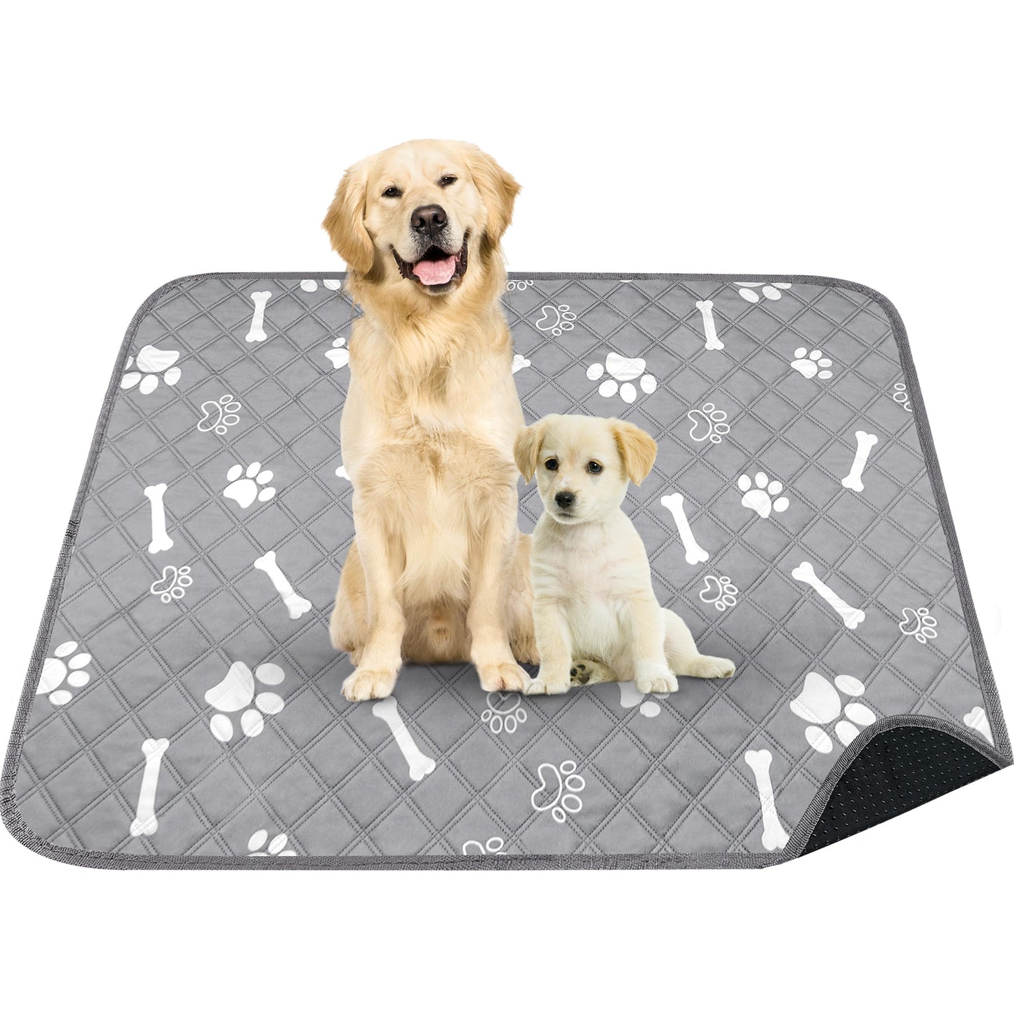 PatiencET Dog Cooling Mat, 22 x 28 in No-Gel Cooling Pad for Small Dogs, Puppies and Cats, Cool Touch Nylon Pet Mat, Washable Summer Dog Mat for Crate, Floor, Sofa, Car, Blue