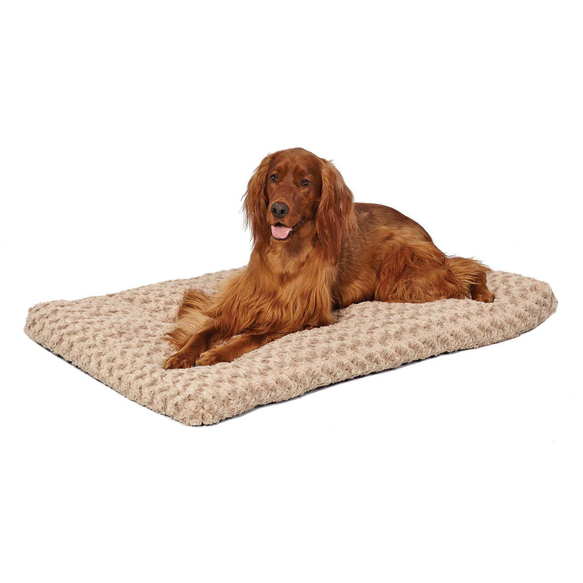MidWest Homes for Pets Small QuietTime Deluxe Gray Ombré Swirl Plush Pet Bed, Machine Washable, Non-Skid Bottom, Soft Crate Mat for 24-inch Crates