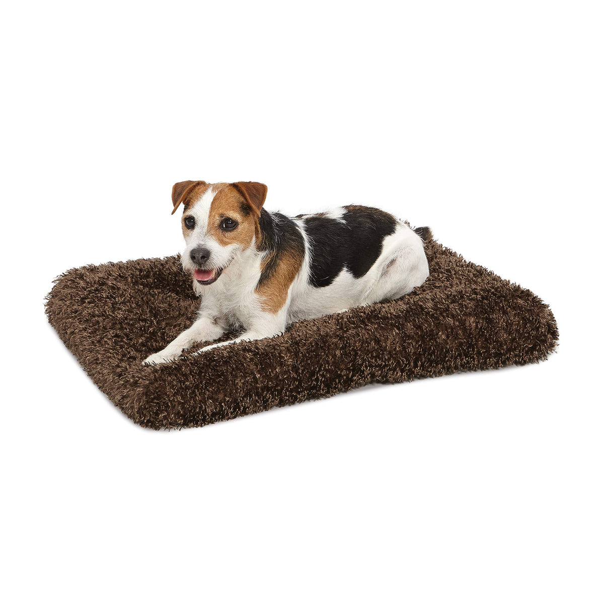MidWest Homes for Pets Small QuietTime Deluxe Gray Ombré Swirl Plush Pet Bed, Machine Washable, Non-Skid Bottom, Soft Crate Mat for 24-inch Crates