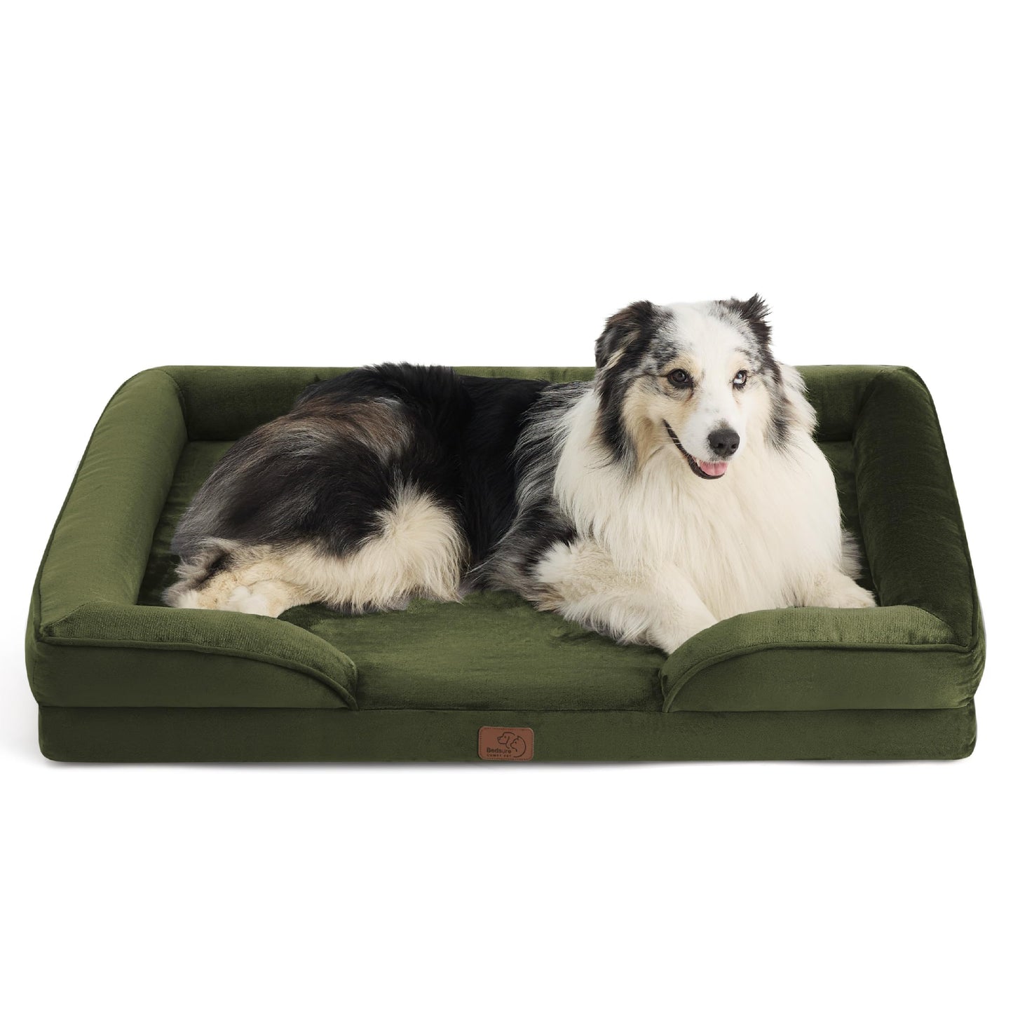 Bedsure Orthopedic Dog Bed Medium Size Dogs - Washable Small Medium Dog Cat Bed Waterproof, Comfort Cats Couch Sofa with Washable Removable Cover, Pets Bed with Nonskid Bottom, Grey, 28"