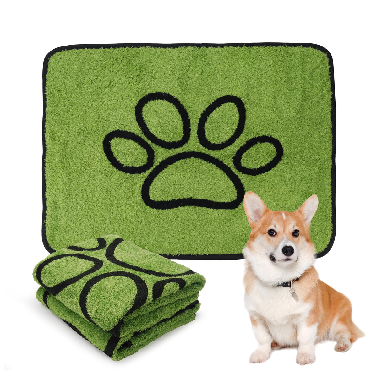 PatiencET Dog Cooling Mat, 22 x 28 in No-Gel Cooling Pad for Small Dogs, Puppies and Cats, Cool Touch Nylon Pet Mat, Washable Summer Dog Mat for Crate, Floor, Sofa, Car, Blue