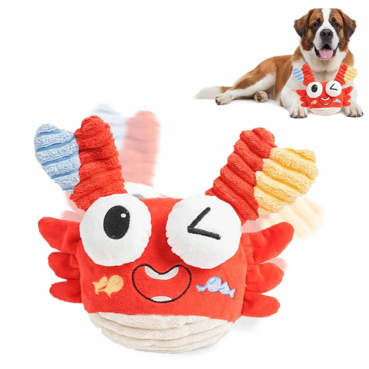 Yellow duck-Durable Plush Squeaky Dog Toy for All Breeds – Fun Chew Toy for Indoor Play- 35CM-MRWJ pet Interactive