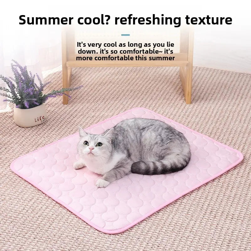 Pet Cooling Mat Pad, Washable Pet Bed for Summer Comfort, Perfect for Dogs and Cats at Home and in Cars