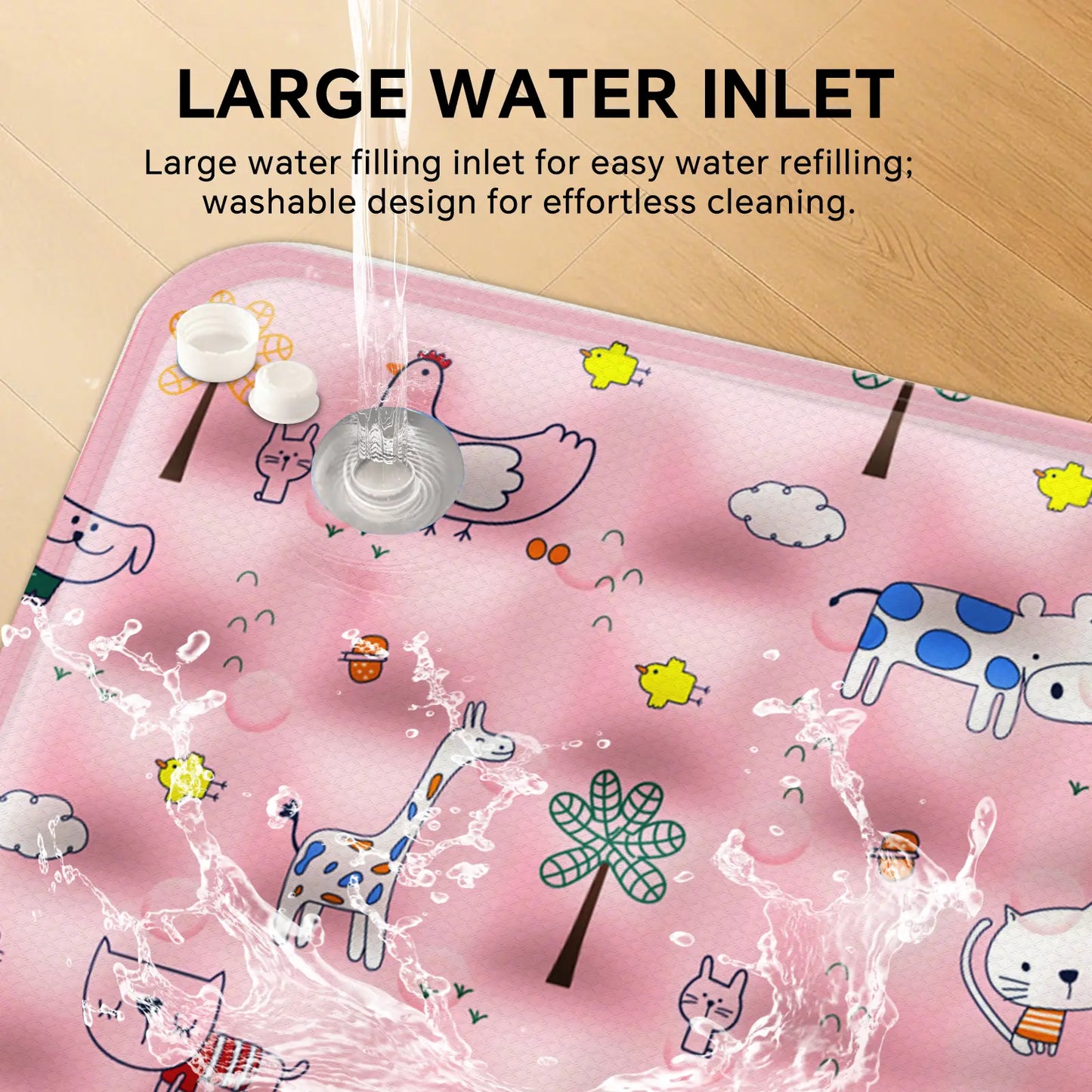 Summer Pet Cooling Mat - Cat and Dog Sleeping Mat, Cool Dinosaur Pattern, Comfortable and Soft, Suitable for Pets