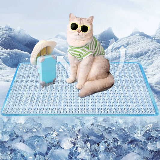 Pet Cooling Mat for Dogs & Cats - Summer Outdoor, Home & Car Comfortable Pet Cooling Pad