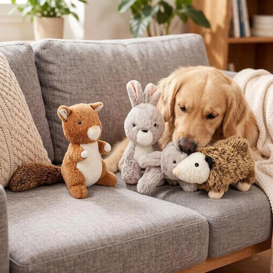 3-piece set Interactive Plush Toy for Pets That Makes Sounds And Can Be Chewed