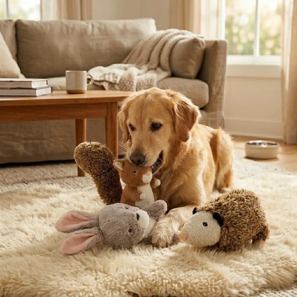 3-piece set Interactive Plush Toy for Pets That Makes Sounds And Can Be Chewed